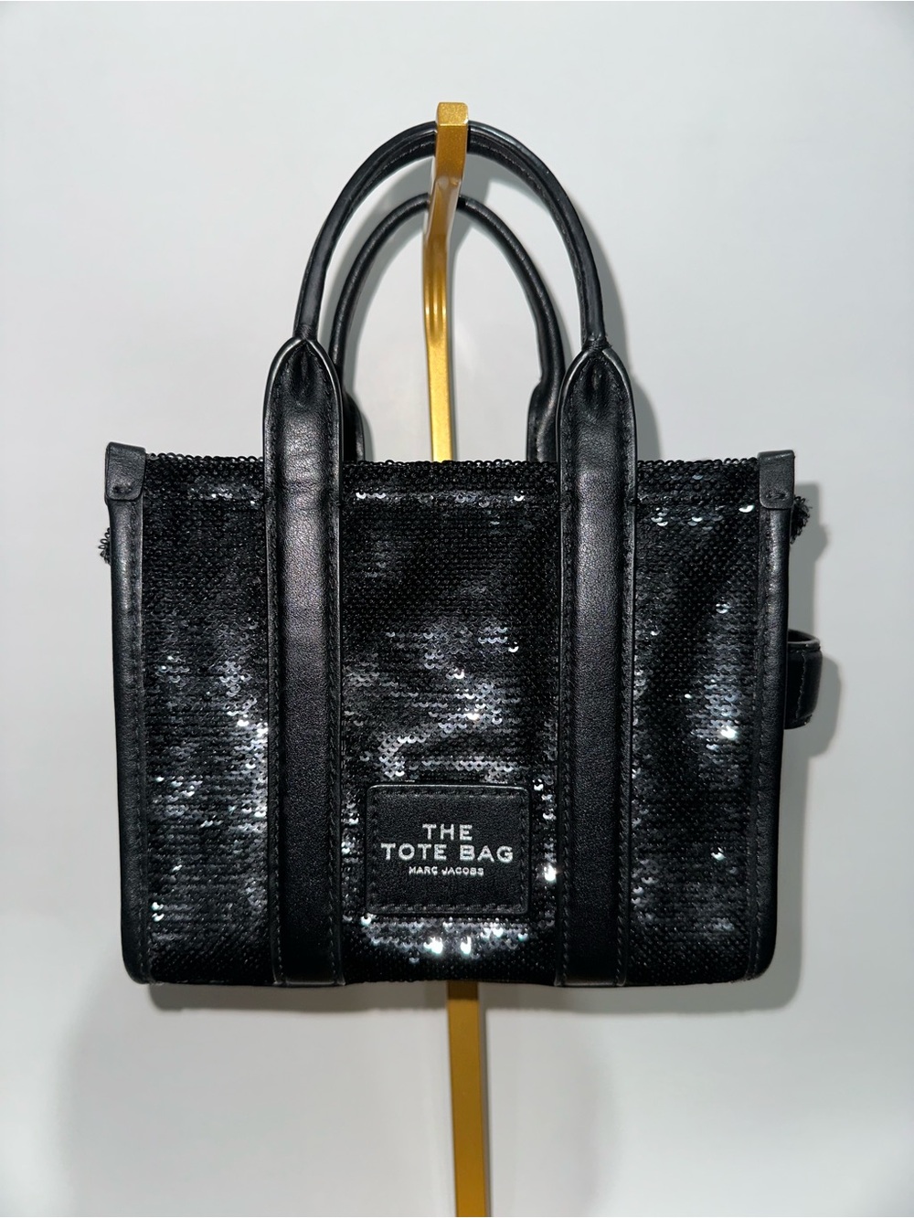 Pre-Loved Marc Jacobs Black Sequin Mini Tote